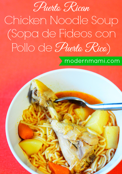 Puerto Rican Chicken Noodle Soup (Sopa de Fideos con Pollo de Puerto ...
