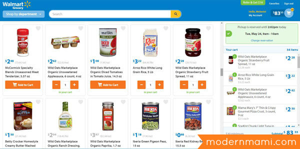 walmart online grocery